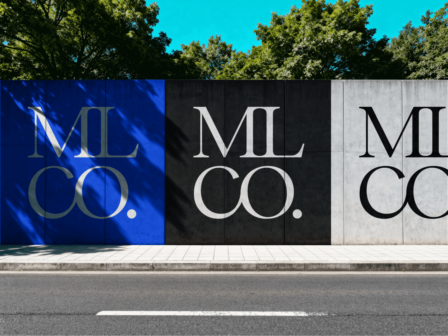 Concrete wall of The More Life Company